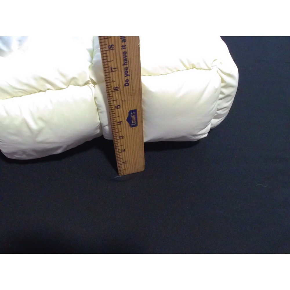 White Puffy Quilted Tote Bag Padded Shoulder Bag Cloud Hobo Handbag - Picture 2 of 7